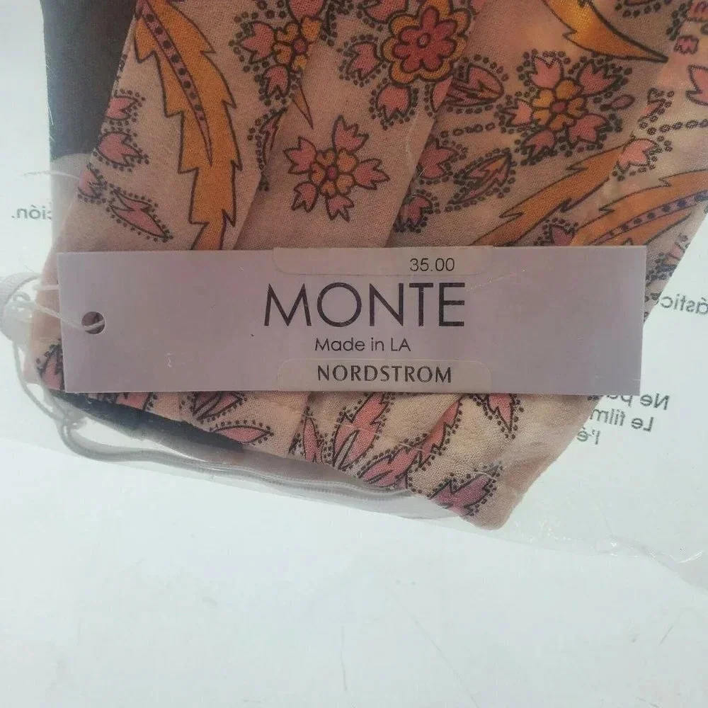 Monte Reusable Washable Fask Masks‎ 3 Pack NWT